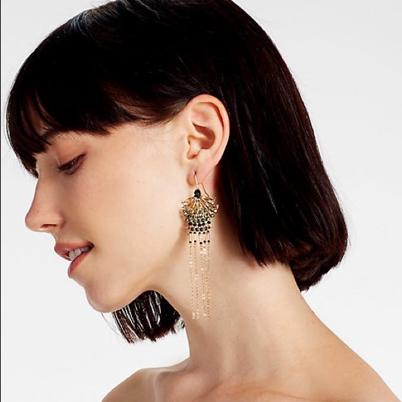 Lucky Brand Jewelry - LB Gold Bead Fringe Earrings